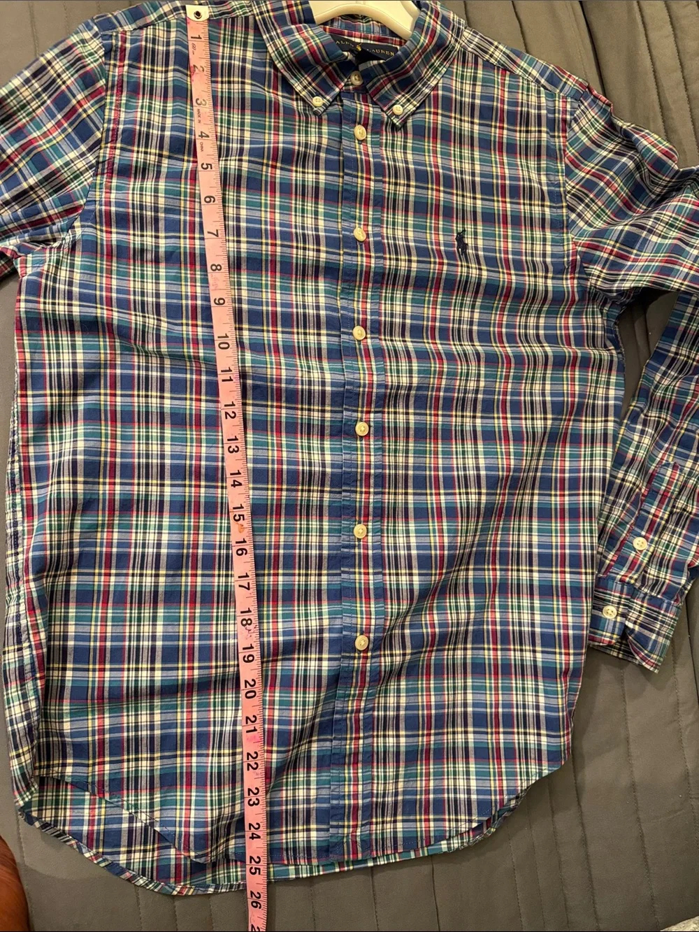 Ralph Lauren Blue Plaid Button-Down Shirt - Men